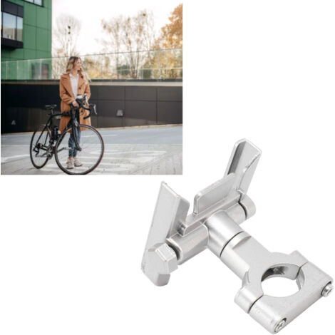 [Support téléphone vélo] VUMASF + Support vélo en aluminium avec base rotative 360° et coussin silicone, compatible avec téléphones de 4 à 7 pouces (1/5)