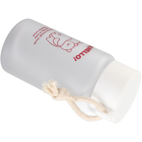 Bouteille d'eau pour enfants avec poignée confortable et impression de ours adorable, modèle hug bear, sans odeur et étanchéité optimale (1/5)
