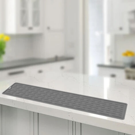 【Tapis Écoulement】 + 【Deluxe】 + 【SN100】 + 【Silicone Drain Mat Long Strip for Kitchen Bathroom】 (1/5)