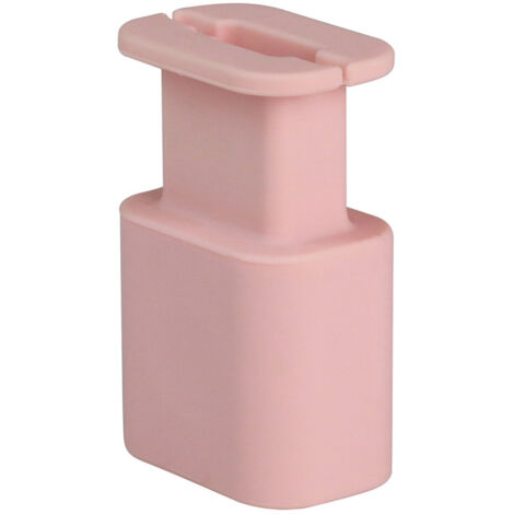 Housse silicone de chargeur 2 en 1 - Protecteur anti-frottement et collecteur de fil - En silicone, dimension 7.6x4.8x3.2cm, 4 coloris (Rose, Gris, Noir, Blanc), inclus 1 (1/5)