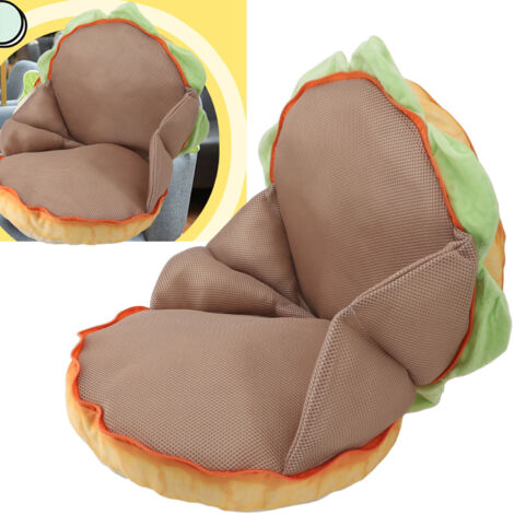 Coussin Burger Original Modèle Personnalisé PP Cotton Diamètre 40cm Pour Salon Bureau Décoration Fun Coussin Sofa Chair Floor Cushion Plush (1/5)