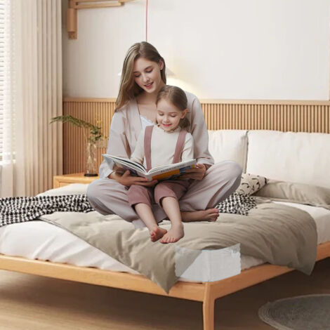 Organiseur de coin de drap de lit en silicone ajustable - 4 supports et 8 pinces - Gris (1/5)