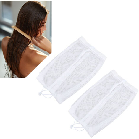 Bonnet de Plopping Réutilisable avec Strap Adjustable - 2 Pièces en Cotton pour Cheveux Bouclés, Protège du Scalp et Facilité de Lavage (1/5)