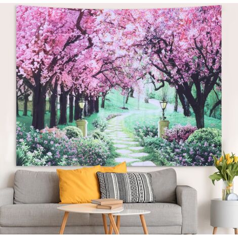 Tapis mural décoratif en polyester imprimé haute définition - Tapis mural, couverture de plage, couverture de lit - 150x130cm - Installation facile (1/5)