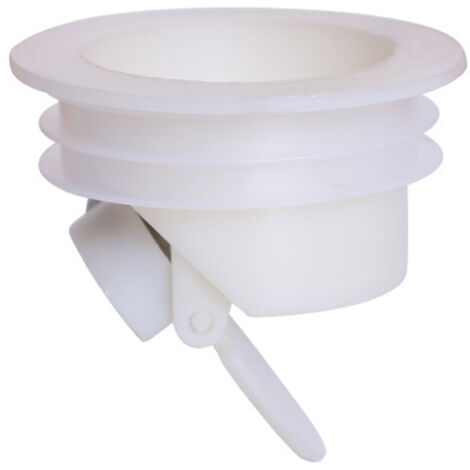 Couvercle de Drain Anti-Odeurs et Anti-Insectes pour Cuisine et Salle de Bain - Tuyau d'Évacuation avec Fermeture Automatique et Installation Facile - Matériel PP/Silicone - Blanc - Diamètre 36-47 mm