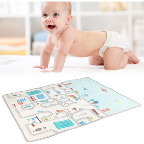 Tapis de Jeu pour Bébé avec Sac de Stockage XPE 180x150cm Tapis de Sol Matériel Doux pour Activités Indoor