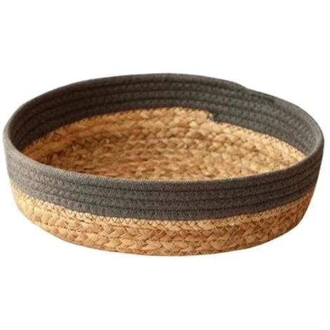Panier de Stockage Fenugreek - Corbeille Organisateur Naturelle Khaki 30x8cm (1 Pièce) (1/5)