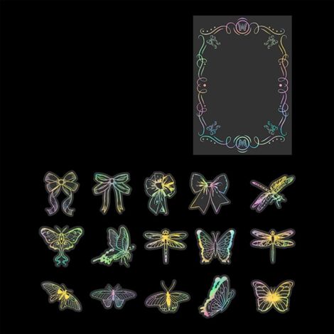 Sticker Kit Journal [45 pièces] Cartoon PET Autocollant Adhésion Facile pour Scrapbooking Décorations Lovely (1/5)
