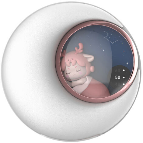 Boule de chauffage multifonctionnelle avec lampe de nuit et batterie intégrée Fonctions chauffage, éclairage et chargeur Matériel ABS Blanc Taille 89 x 89 x 47mm Batterie 6020mAh (1/5)