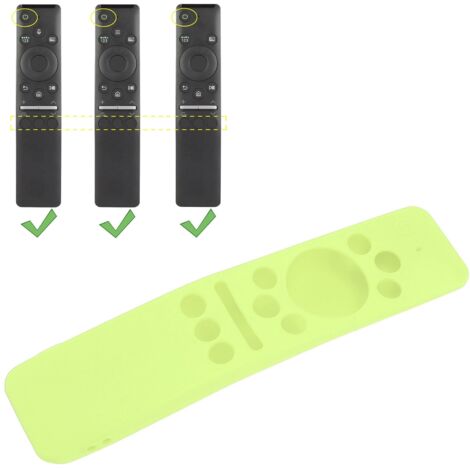 Housse de Protection Silicone Fluorescent Vert pour la télécommande Samsung BN59 (170mm, 1 housse et cordon) (1/5)