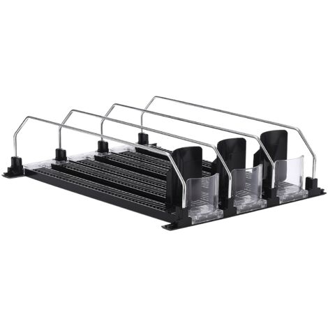 Organisateur de boissons réfrigérateur 3 rangées noir grande capacité multifonction distributeur automatique de soda canettes (1/5)