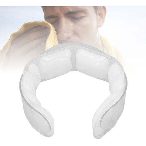 Collier de Refroidissement TPU PCM Réutilisable, Anneau de Glace Portable pour Sports Extérieurs en Été, Transparent