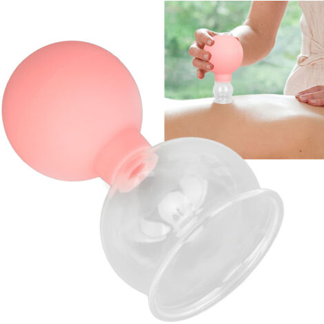 [Cupping Cup] Model 5 Glass & Silicone Massage Therapy Tools for Skin Beauty Vacuum Suction Face (1/5)