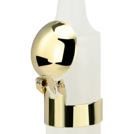 Éteignoir Automatique pour Bougies Métal Polié avec Bouchon Coupe-Flamme - Accessoire Maison Sûr et Élégant Argent ou Doré (2.5 cm Diamètre) (1/5)