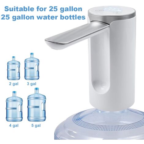 Distributeur d'eau Automatique avec Sélection de Quantité Pompe Électrique Pliable pour Bouteilles Gallon Universal avec Recharge USB (1/5)