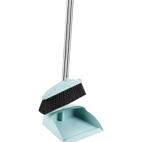 Balai Pliant Avec Brosse Dentée, Dustpan et Ensemble de Nettoyage (1/2)