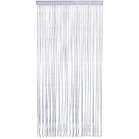 StoreFrontier Rideau de Franges Décoratif Porte Fenêtre Salon avec Cristal Bleu et Tassels Silver pour Mariage Party Décoration 79x39 inch Polyester (1/5)