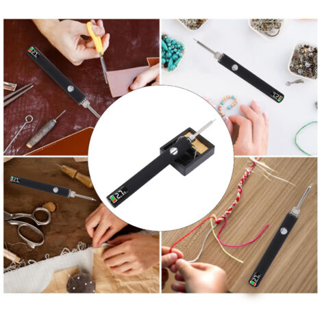 Stylo Brûleur Rechargeable Professionnel avec Écran Digital - Kit Complet avec 2 Embouts et Boîtes de Rangement (650mAh, Portable) (1/5)