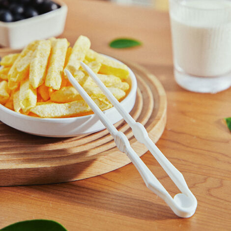 Pince Snacks - Clip Plastique pour Aliments Sécurisé et Polyvalent - Saisissez les Chips, Fruits et légumes avec Précision - Pratique et Hygiénique pour Maison, Bureau et Sorties - Lot de 1 - Dimensio (1/5)