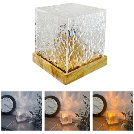 Lampe de Bureau Lumière Crystal LED Modèle Diamant avec Contrôleur et USB (1/5)
