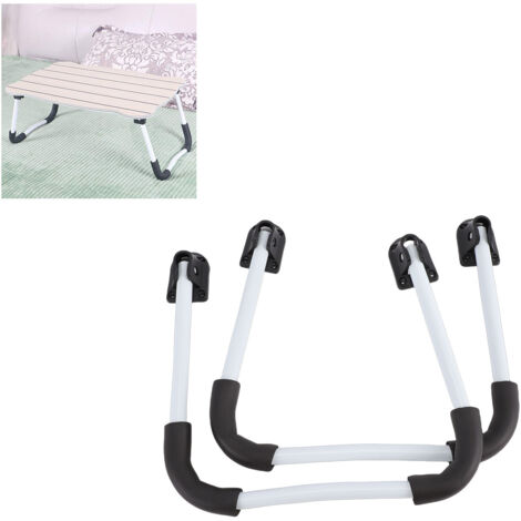 Pieds de table pliables Pieds robustes pour table de camping/bureau Pieds en métal/plastique avec embouts antidérapants Hauteur 27 cm Pour largeur 38 cm & longueur 58 cm (1/5)