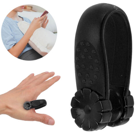 Pince Acupression Main Noire x8 - Clip Antimigraine Manuel pour Points de Pressions entre Index et Pouce