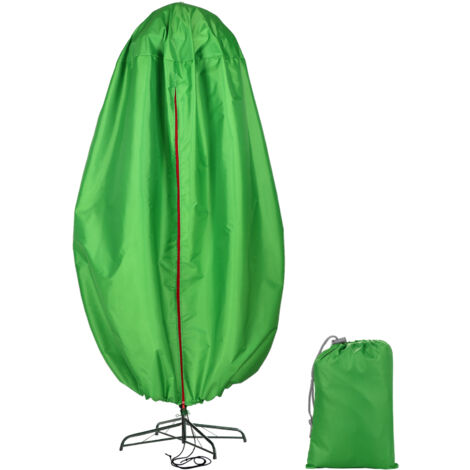 Housse de stockage pour arbre artificiel debout jusqu'à 7,5 FT en Oxford imperméable 35x75in vert