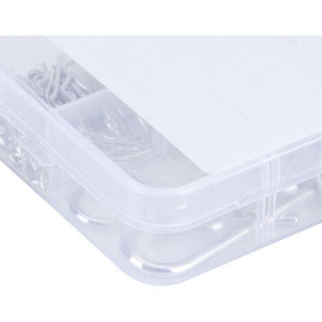 Kit d'Assortiment de Pinces Split R en Boîte Plastique - 100 Pièces (M1x17, M1.2x21, M1.5x28, M1.8x37, M2x40, M2.5x45) - Carbone Steel (1/5)