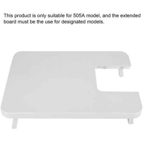 Planche Extension ABS Compatible 505A pour Machine à Coudre Portable Mini Desktop avec Pieds Pliables et Lumière Intégrée - Extension Table 35.5x25.3x7cm