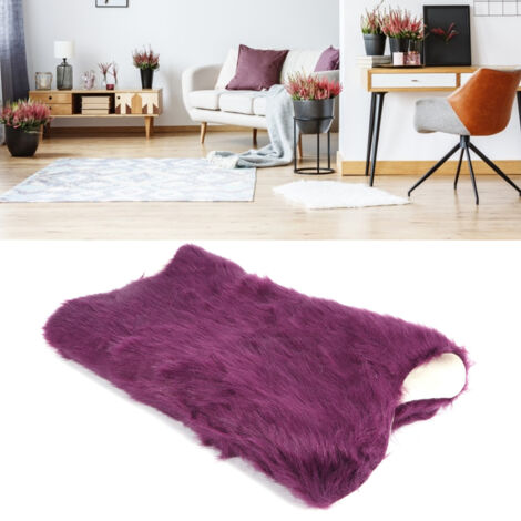 Tapis Carpets Tapis imitation laine Polyacrylonitrile Faux Sheepskin 40x60cm Pur (1/5)