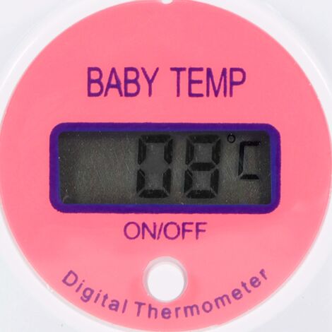 Thermomètre Bébé Format Tétine avec LCD et Alarme Sonore - Pink - Mesure Précise en 3 Minutes pour Nouveau-né et Infants (1/5)