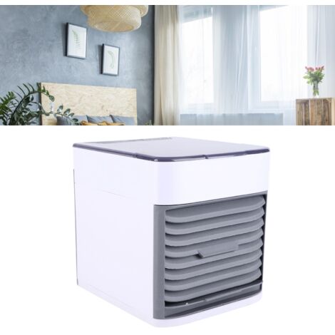 Ventilateur Climatiseur Mini USB avec Humidificateur et Purificateur d'Air pour Voiture Bureau Maison - ABS 12W 832g Kit de Breeze