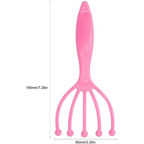 Massageur pour Scalp 5-Finger - ABS Ergonomique Portable - Relaxation Muscles Tête Cou Bras Corps - 185mm Multicolore Unité (1/5)