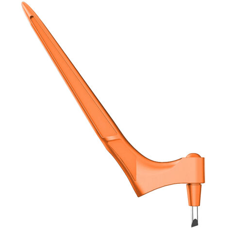 Couteau Artisanal Precision 360° avec 3 Lames Remplacement - Orange, 17cm - pour Scrapbooking, Étiquette et Projets de Découpe (1/5)