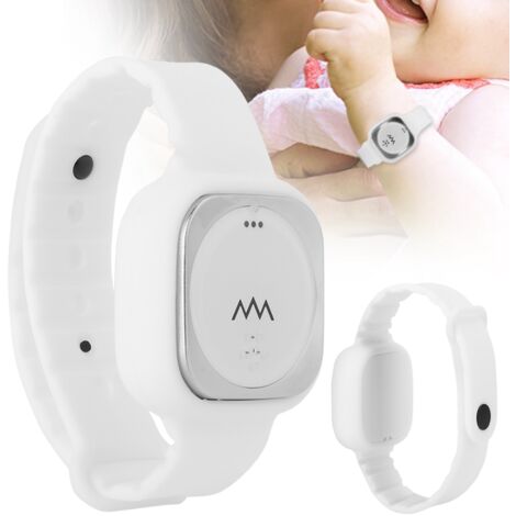 Bracelet anti-moustiques ultrasonique F8 - Électronique, rechargeable et portable pour camping, extérieur et voyage - En silicone et ABS (1/5)