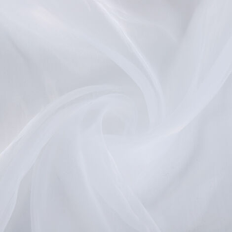 Voile pour fenêtre avec système rod pocket, polyester, 200x100 cm, 1 pièce, pour salon/chambre/salle à manger (1/5)