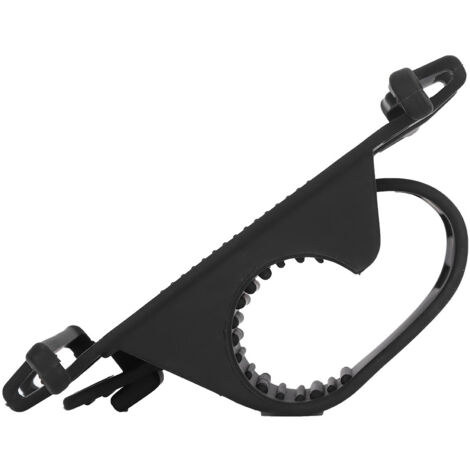 Porte-Smartphone Vélo Silicone Anti-Choc - Noir - 130mm, 40mm, 72mm - Support Universel Moto/Vélo/Electric - 1 pièce (1/5)
