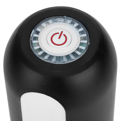 Pompe à eau électrique USB portable pour bouteilles de 5 gallons, matériau ABS et tube 304 inox, couleur noir, inclut tube silicone et cable USB (1/5)
