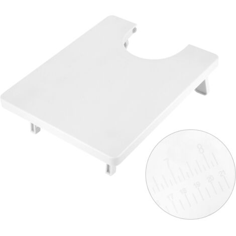 Table d'extension pour machine à coudre Fanghua 202, plastique robuste, plateau 25.7 x 20.7 cm avec échelle de mesure et pieds pliants.