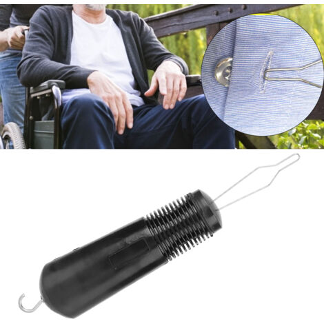 Outils de Aide Pour Boutonner et Zipper avec Manche Ergonomique Stainless Steel pour Personnes Âgées et Handicapées (1/5)