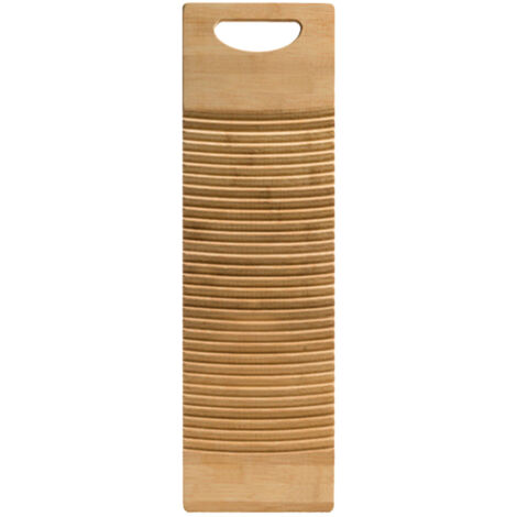 Planche à Laver en Bois avec Poignée Rectangulaire, planche à laver robuste pour percussion à la main, lavage de linge à domicile (1/5)