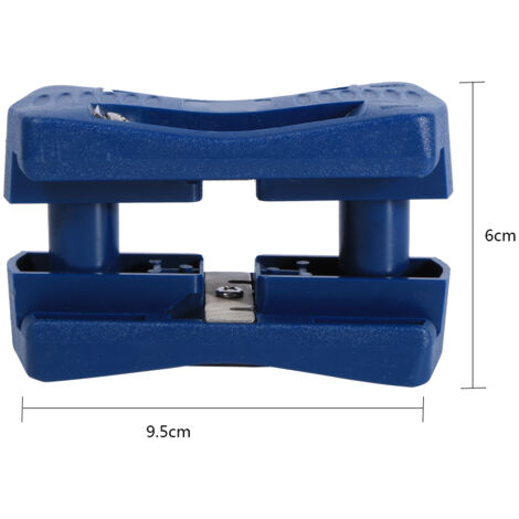 Tronçonneuse Double pour Bordure et Découpe Bois Kit de Finition pour Menuiserie et Fabrication de Meubles avec Lame en Acier Blanc Durable et Support pour Bandes de 15-40mm (1/5)