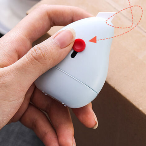 [Identity Protection Roller Stamps] [Intimacy Protection Tool] [Multi-Purpose] : Mini Portatif Box Cutter Cutter Couverture Rouleau pour House et Express Protection des Informations Bleu 1x (1/5)