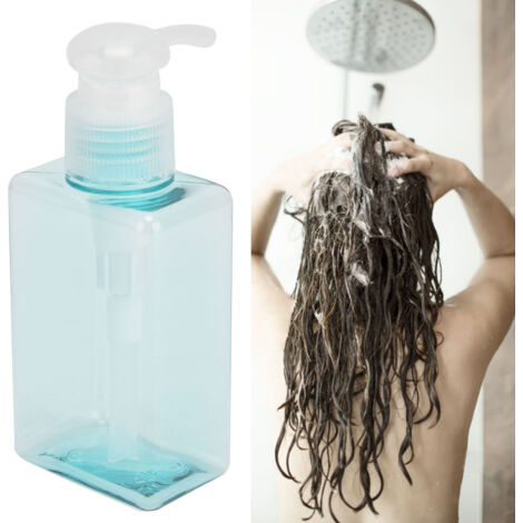 Bouteilles de voyage Pompables Transparent Bleu 100ml Set de 3 (PET/PP) (1/5)