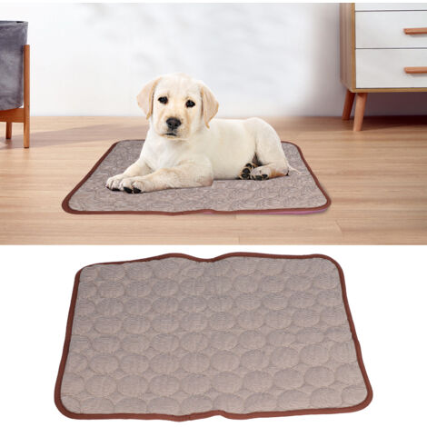 Pet Cooling Mat - Tapis Auto-Réfrigérant pour Chiens et Chats - Modèle M 60x50cm Marron (1/5)