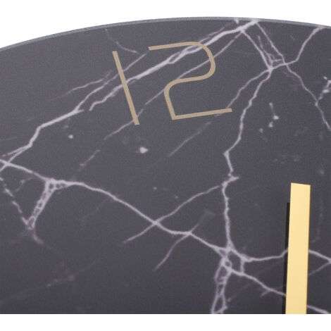 Horloge Murale Acrylic Scandinave Silencieuse 30cm Cadran Marbre Décor pour Salon Cuisine Bureau (1/5)
