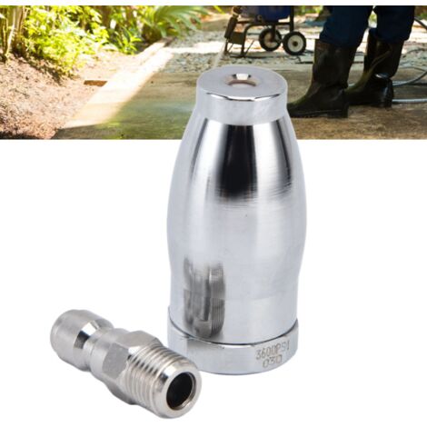 [Accessoire de Nettoyage] Lance Rotative Turbo 3600 PSI avec Connexion Rapide 1/4" pour Laveuse à Haute Pression - Inox - Nozzle (1/5)