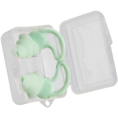 [Bouchons d'Oreilles de Natation] - [Bouchons Silicone Souple Réutilisables] - [Adultes Réduction du Bruit Blanc Noir Bleu Vert Rouge] (1/5)