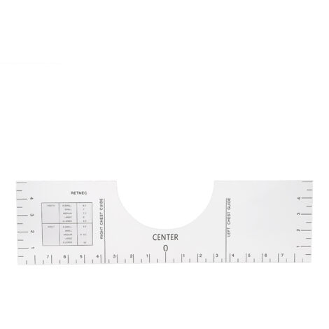 Guide d'alignement de T-shirt - Acrylic Clear - 41cm - Pour pressage à chaud - 1 unité (1/5)