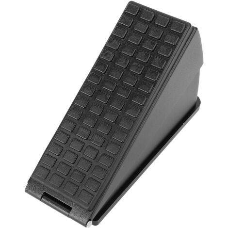 Arrêt de porte robuste en métal avec système à ressorts - Modèle flexible pour créneau 20-60 mm - Noir mat - Installation sans perçage (1/5)